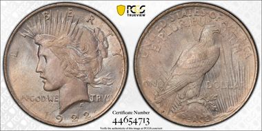 1922 $1 MS66+ 