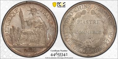 1900-A Piastre Lec-282 AU58