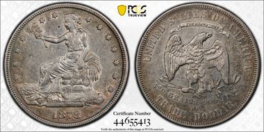 1878-CC T$1 Trade XF45