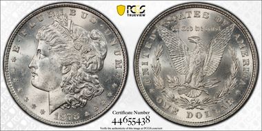 1878 8TF $1 VAM 14.1, Alligator Eye MS64