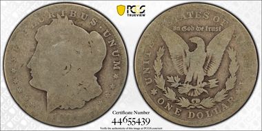 1921 $1 Morgan, Wide Reeding FR2