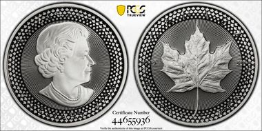 2019 $5 Maple Leaf Silver Modified PR Pride of Two Nations, Canadian Set PR70