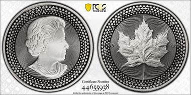 2019 $5 Maple Leaf Silver Modified PR Pride of Two Nations, Canadian Set PR70