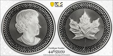 2019 $5 Maple Leaf Silver Modified PR Pride of Two Nations, Canadian Set PR70