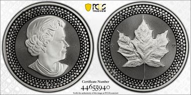 2019 $5 Maple Leaf Silver Modified PR Pride of Two Nations, Canadian Set PR70