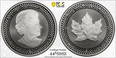 2019 $5 Maple Leaf Silver Modified PR Pride of Two Nations, Canadian Set First Strike PR70