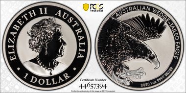 2020-P $1 Wedge-Tailed Eagle MS70