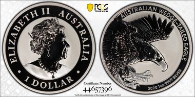 2020-P $1 Wedge-Tailed Eagle MS70