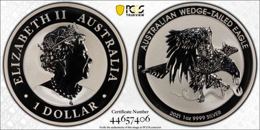 2021-P $1 Wedge-Tailed Eagle MS69
