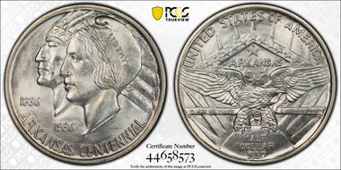 1937 50C Arkansas MS65