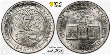 1946 50C Iowa MS66