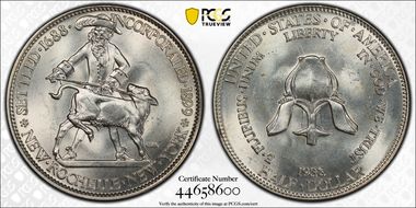 1938 50C New Rochelle MS65