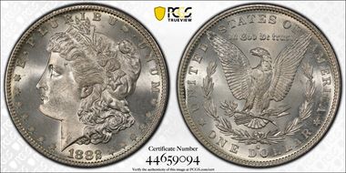 1882-S $1 MS65+ 