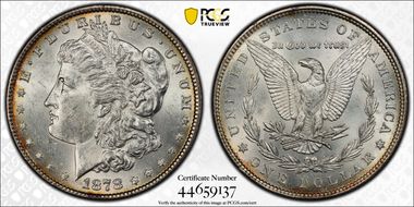 1878 7TF $1 Reverse of 1879 MS62