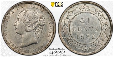1882-H 50C AU53