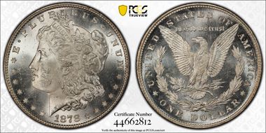 1878 8TF $1 VAM 14.4, Concave Reverse MS63