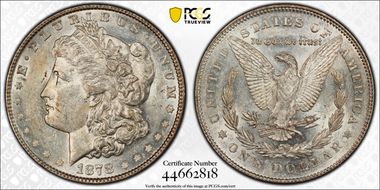 1878 7TF $1 VAM 198, Tripled Blossoms AU53