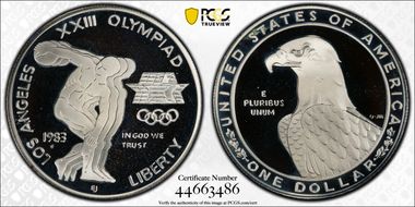 1983-S $1 Olympic PR69DCAM