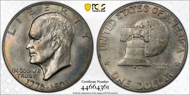 1976 $1 Type 1 MS64