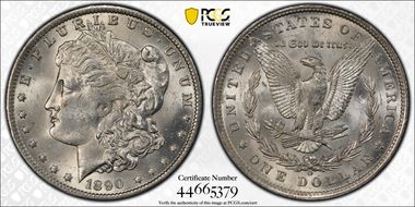 1890-O $1 MS62