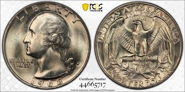 1968-D 25C DDR FS-801 MS66