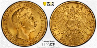 1896-A 20 Mk J-252 MS64