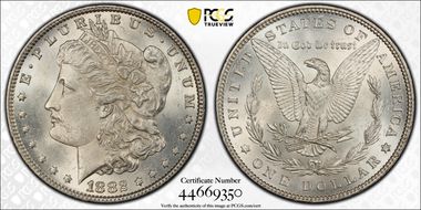 1882 $1 MS62