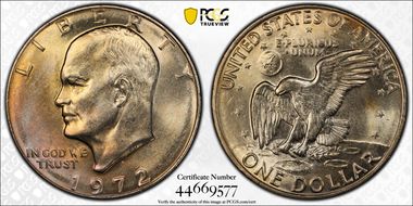 1972-D $1 MS65