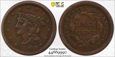 1849 1/2C C-1 VF30BN