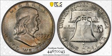 1959 50C MS66FBL
