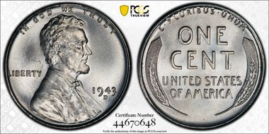 1943-D 1C MS67+
