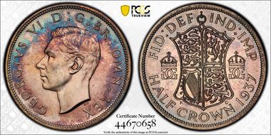 1937 1/2 Cr S-4080 PR66