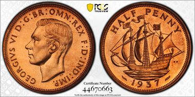 1937 1/2D S-4115 PR65RD