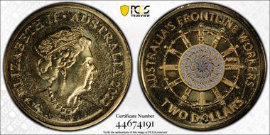 2022 $2 Frontline Workers Colorized MS69