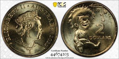 2022 $2 Indigenous Baby - Baby Set MS69