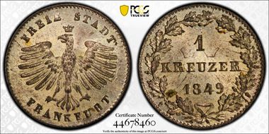 1849 Kreuzer MS64