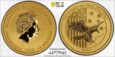 2016-P $15 Victory In The Pacific MS69