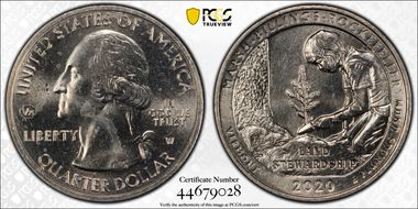 2020-W 25C Marsh-Billings-Rockefeller NP V75 MS65