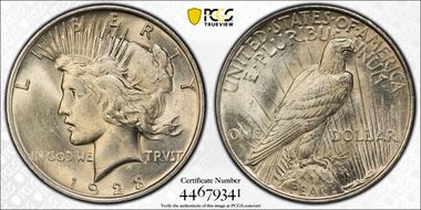 1923 $1 MS62