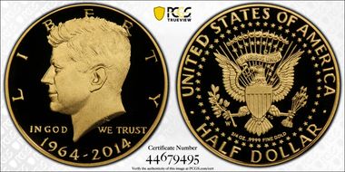 2014-W 50C Gold JFK 50th Anniversary PR69DCAM