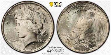 1924 $1 MS67