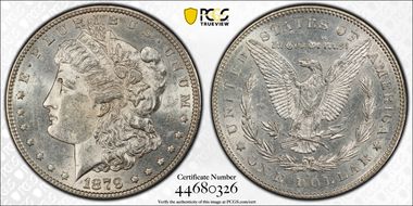 1879-S $1 Reverse of 1878 AU55