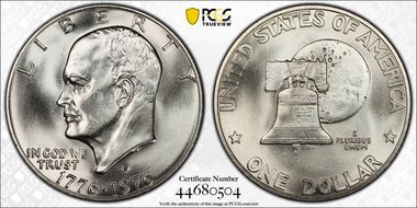 1976-S $1 Silver MS67+