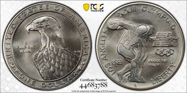 1983-D $1 Olympic MS69