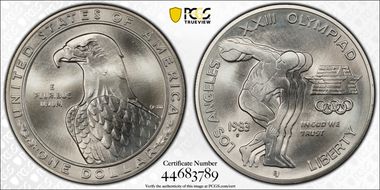 1983-S $1 Olympic MS69