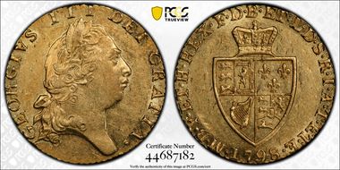 1798 1/2 G S-3735 AU58