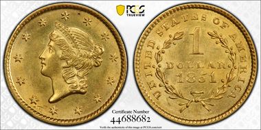 1851 G$1 MS63