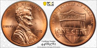 2010-D 1C Shield MS66RD