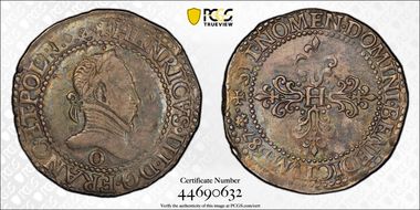 1587-O 1/2 Fr Dup-1131 AU50