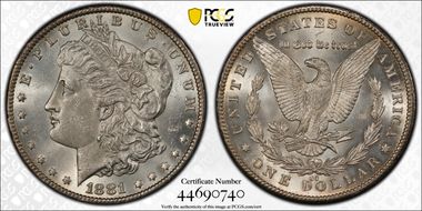 1881-CC $1 MS63